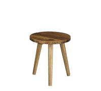 Table d'appoint Bold - H28 x Ø26 cm - Bois recyclé - Marron - Mica Decorations