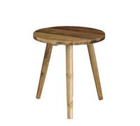 Table d'appoint Bold - H35,5 x Ø33 cm - Bois recyclé - Marron - Mica Decorations