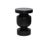 sweeek - Table d'appoint. Bout de canapé. Table de Chevet en métal Coloris Noir. Alma. Ø30.5 x H 43.5cm