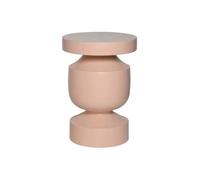 Table d'appoint. bout de canapé. table de chevet en métal coloris rose. Alma. Ø30.5 x H 43.5cm