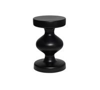 Table d'appoint. bout de canapé. table de chevet en métal. noir. Hawa Ø29.5 x H 48.5cm