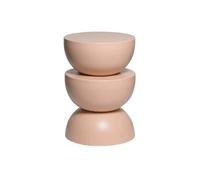 Table d'appoint. bout de canapé. table de chevet en métal. rose. Coumba. Ø32 x H 46.5cm