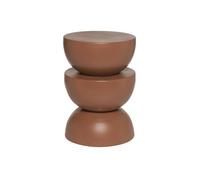 Table d'appoint. bout de canapé. table de chevet en métal. terracotta. Coumba. Ø32 x H 46.5cm