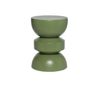 Table d'appoint. bout de canapé. table de chevet en métal. vert kaki. Assa. Ø32 x H 43.5cm