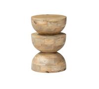 Table d'appoint. bout de canapé. table de chevet. tabouret en bois de manguier. Naturel. Sita. Ø30 x H 45cm