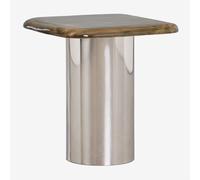 Table d'appoint carrée 40x40 cm Merieines Vert Militaire Clair ¿50 cm