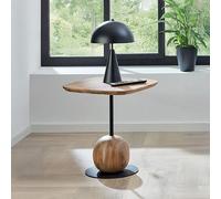 Table d'appoint carrée 45x45x50 cm en bois et métal - KAORI