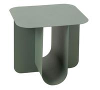 Table d'Appoint Carrée en Métal "Reva" 39cm Vert
