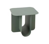 Table d'Appoint Carrée en Métal "Reva" 39cm Vert