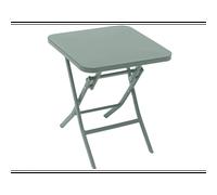 Hespéride Table d'appoint de jardin GREENSBORO Acier carré anti-rouille renforcé Vert olive