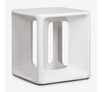Table D'appoint Carrée Pour Jardin 40x40 Cm En Ciment Et Fibre De Verre Lilou