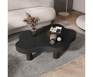 Table D'appoint Cloud, Table Basse À Courte Irrégulière avec Bords Arrondis pour La Sécurité, Table D'accent De Décor Moderne pour Salon Chambre À Coucher Espace, Assemblage Facile