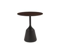 Table D'appoint Coin Ø45 Haute en Chêne Brun Foncé