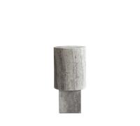 Table D'appoint Colonne 101 Copenhague en Travertin Argent