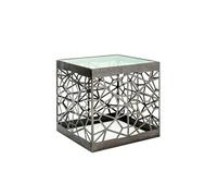 Table d'appoint coloris bronze antique - Dim : L 50 x P 50 x H 50 cm --