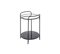 Table d'appoint coloris noir en métal - H 50 x Ø 37 cm --