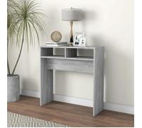 Table d'appoint, Console, Vidaxl, Sonoma gris, 78x30x80 cm, Bois d'ingénierie T131