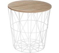 Table d'appoint ""Kumi"" blanc D40cm - Atmosphera Créateur d'intérieur