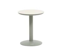 Hespéride Table d'appoint de jardin ronde SOLETIA Vert laurier 40 x 50 cm Acier