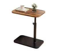 Table d'appoint de canapé - Table de finition en forme de C, table d'appoint pour ordinateur portable | Table de chevet pivotante à 360 degrés, petite table basse moderne pour les collations à la
