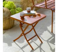 Table d'appoint de jardin carré GREENSBORO Ambre 40 x cm - Acier, Traitement anti-rouille renforcé Hespéride