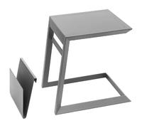 Table d'appoint de jardin carrée ALLURE Graphite 55 x 45 cm - Aluminium traité époxy Hespéride