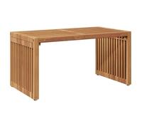vidaXL Table d'appoint de jardin marron 70 x 37,5 x 35,5 cm en bois de teck massif