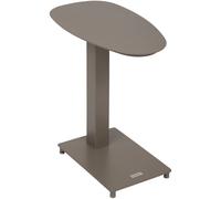 Table d'appoint de jardin ovale VENUZIA Café 50 x 30 cm - Aluminium traité époxy Hespéride