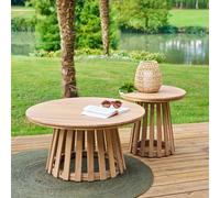 Table d'appoint de jardin ronde OSUNA Acacia 80 x cm - certifié FSC® Hespéride