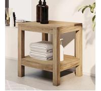 Table d'appoint de salle de bain-vidaxl- 45x35x45cm - bois de teck solide-FR4