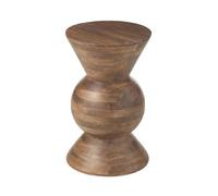 Table d'appoint design 31x31x50 cm en manguier naturel