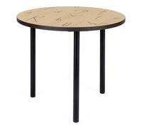 Table d'Appoint Design Arty Lettres 50cm Chêne