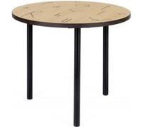 Table d'Appoint Design Arty Lettres 50cm Chêne
