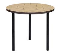 Table d'Appoint Design Arty Triangles 50cm Chêne