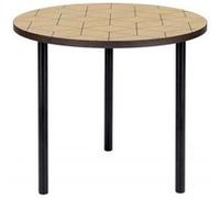 Table d'Appoint Design Arty Triangles 50cm Chêne