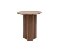 Table d'appoint design bois foncé noyer L44 cm HOLLEN