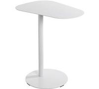 Table d'Appoint Design "Conrad" 60cm Blanc Blanc