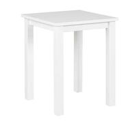 Inter Link - Table d'appoint en Bois - Petite Table en pin Massif avec veinure Naturelle - Table en Bois comme Table Basse, Table de Salon, Table Basse - 45 x 45 x 55 cm - Blanc