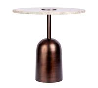 Paris Prix Table d'appoint design Harriet 47 cm Marron