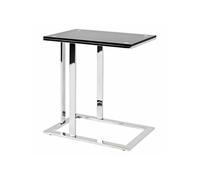 Paris Prix – Table d'Appoint Design Henia – 58 cm – Noir