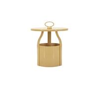 Mauro Ferretti Table basse pour journaux Iris Crème Ø 44 x 43 cm