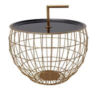 Table d'Appoint Design Jouy 49cm Noir