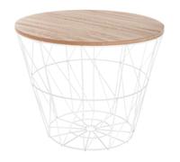 Table d'Appoint Design ""Kumi"" 30cm Blanc