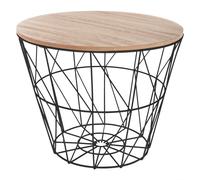 Atmosphera - Table d'appoint Kumi - D 38 cm - Noire