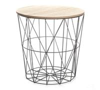 Table d'Appoint Design ""Kumi"" 41cm Noir