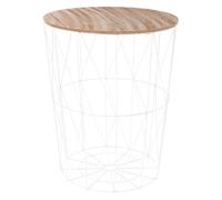 Table d'Appoint Design "Kumi" 57cm Blanc