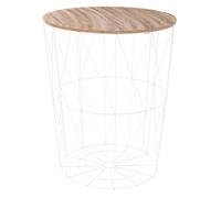Table d'Appoint Design ""Kumi"" 57cm Blanc