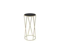 Table d'Appoint Design "Milla" 75cm Noir & Or