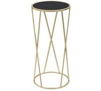 Paris prix Table d'appoint ronde - Noir et or