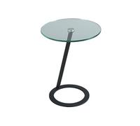 Table d'Appoint Design Plateau Verre Trempé - DRAKE -